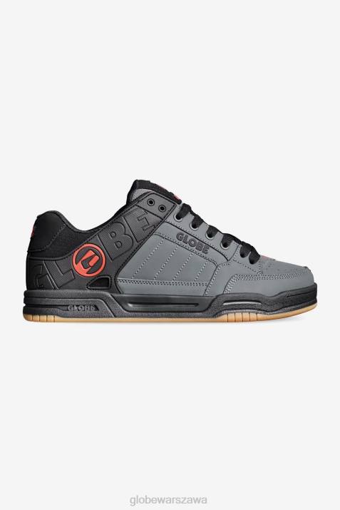 nachylenie Globe Brand N8J442 czarny/szary/czerwony buty