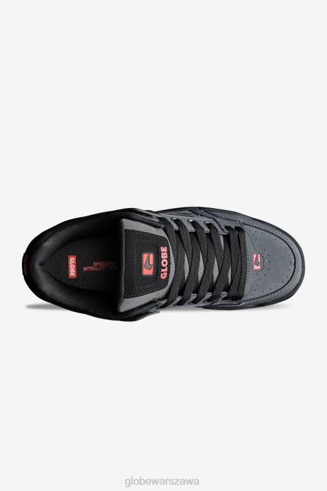 nachylenie Globe Brand N8J442 czarny/szary/czerwony buty