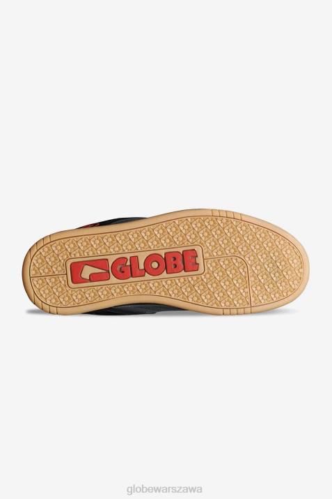 nachylenie Globe Brand N8J442 czarny/szary/czerwony buty