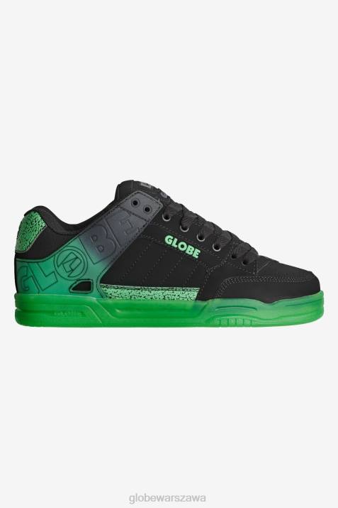 nachylenie Globe Brand N8J457 czarno-zielona kropka buty