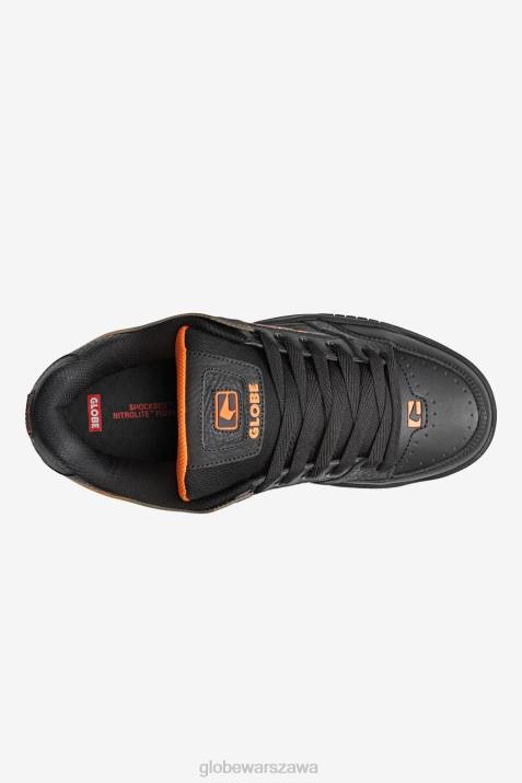 nachylenie Globe Brand N8J459 czarny/pomarańczowy blaknięcie buty