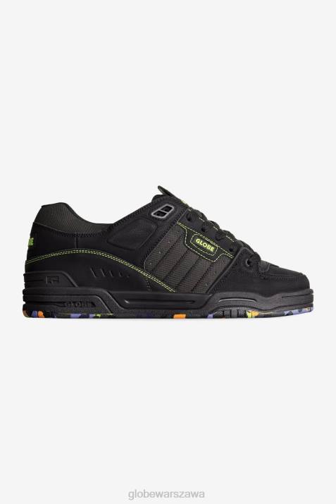 połączenie Globe Brand N8J480 czarny/limonkowy/mozaika buty