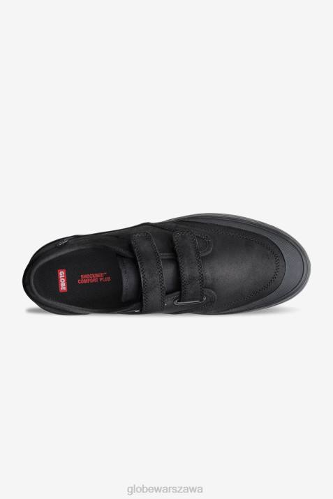 pstrokaty pasek II Globe Brand N8J423 olejowany w kolorze czarnym/czarnym buty