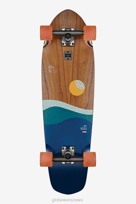 duża marynarka 32-calowa typu cruiser Globe Brand N8J4106 teak/ocean deskorolki