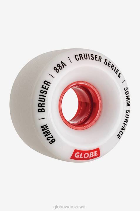 Koło bruiser cruiser 62mm Globe Brand N8J4252 biały/czerwony/62 deskorolki