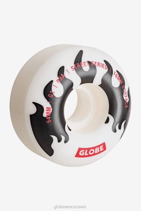 Koło uliczne g1 54mm Globe Brand N8J4248 biały/czarny/płomienie deskorolki