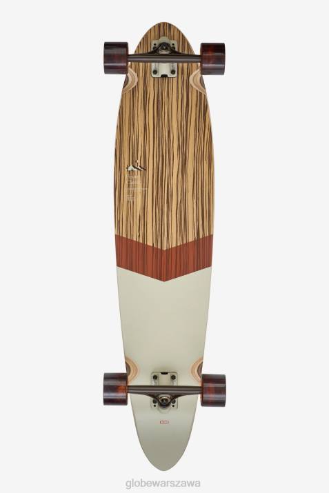 Klasyczny longboard pinner 40 cali Globe Brand N8J4138 zebrawood/uosobienie deskorolki