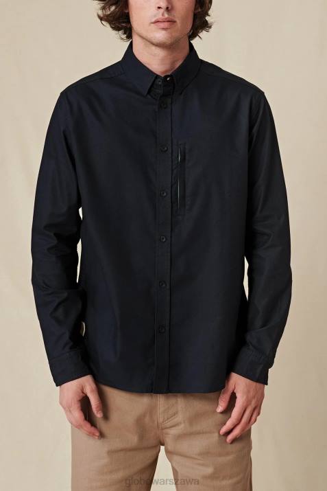 Podstawowa koszula l/s Globe Brand N8J4317 czarny odzież