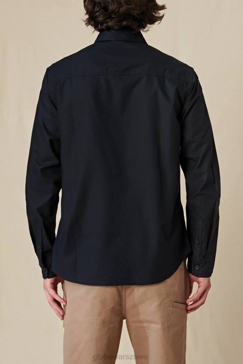 Podstawowa koszula l/s Globe Brand N8J4317 czarny odzież