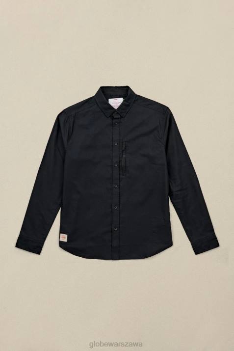 Podstawowa koszula l/s Globe Brand N8J4317 czarny odzież