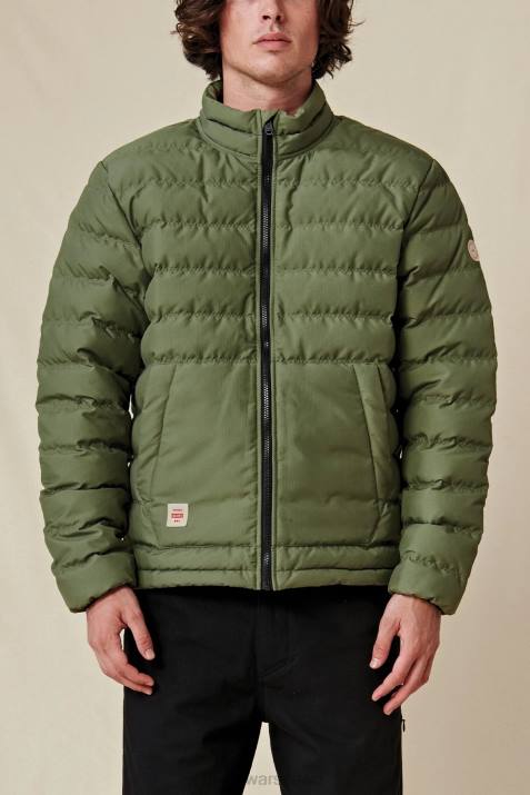 doskonała kurtka puchowa Globe Brand N8J4336 Oliwa odzież