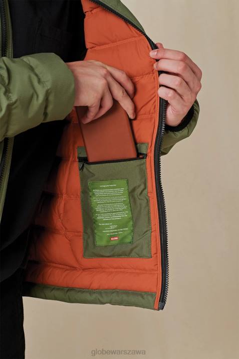 doskonała kurtka puchowa Globe Brand N8J4336 Oliwa odzież