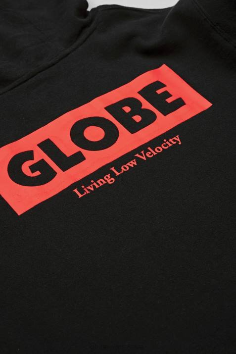 bluza z kapturem Living Low Speed Globe Brand N8J4324 czarny odzież