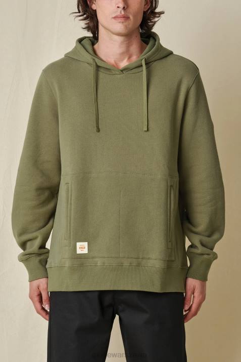 solidna bluza z kapturem Globe Brand N8J4322 Oliwa odzież