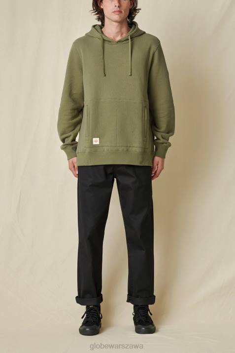 solidna bluza z kapturem Globe Brand N8J4322 Oliwa odzież