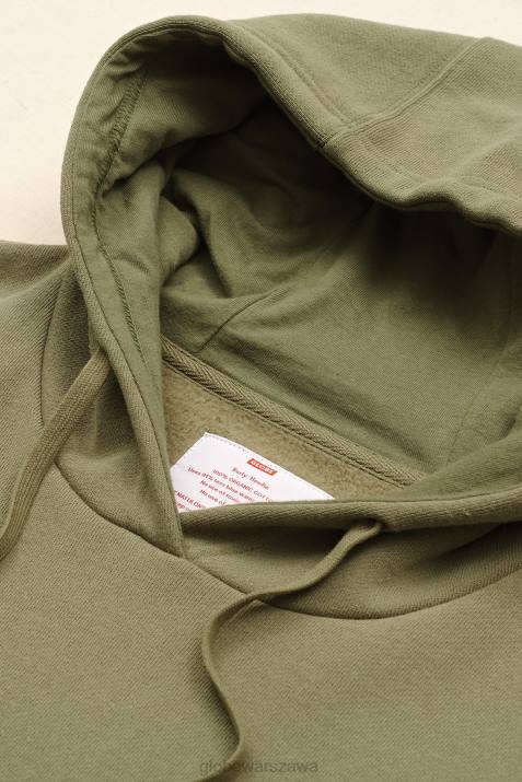 solidna bluza z kapturem Globe Brand N8J4322 Oliwa odzież