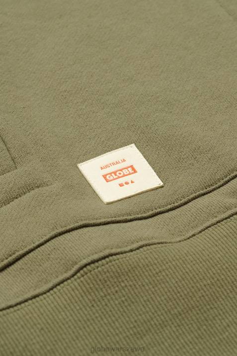 solidna bluza z kapturem Globe Brand N8J4322 Oliwa odzież