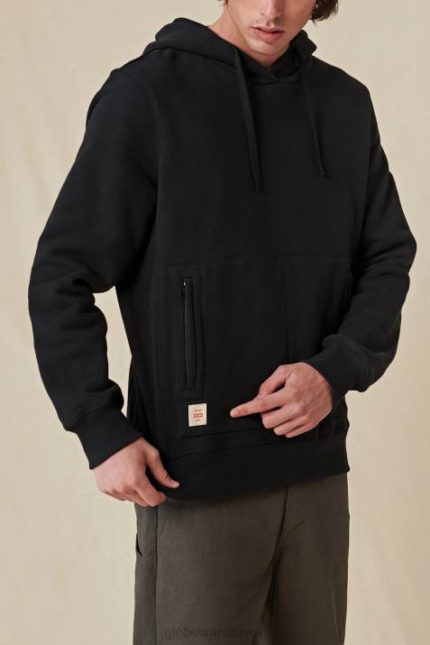 solidna bluza z kapturem Globe Brand N8J4323 czarny odzież
